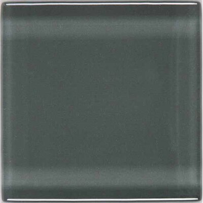 Legacy Glass 2 x 2 Solid Mosaic Tile in Pewter