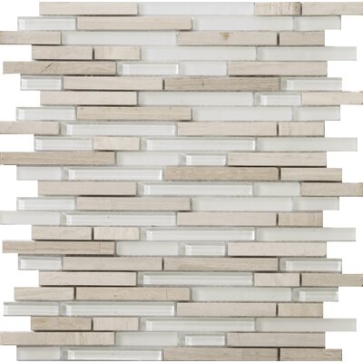 Lucente 13 x 13 Glass Mosaic in Andrea Linear