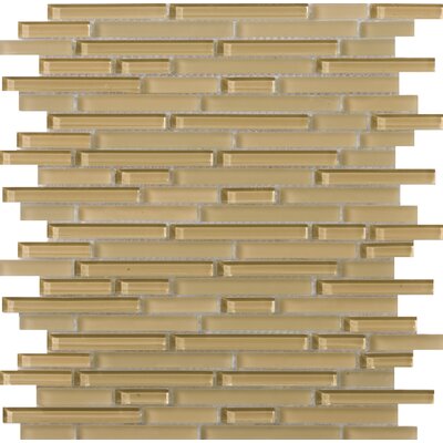Lucente 13 x 13 Glass Mosaic in Honey Linear
