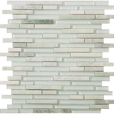 Lucente 13 x 13 Glass Mosaic in Lazzaro Linear