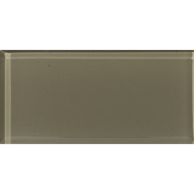 Lucente 3 x 6 Glass Tile in Olive