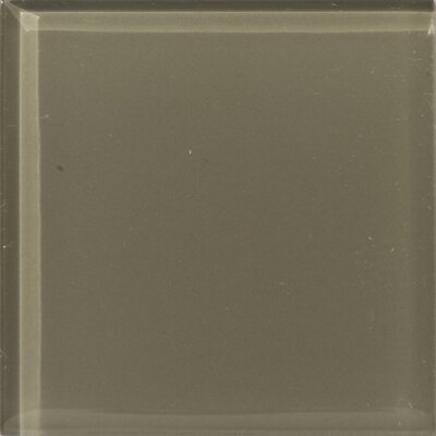Lucente 4 x 4 Glass Tile in Olive
