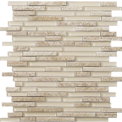 Lucente 13 x 13 Glass Mosaic in Servolo Linear