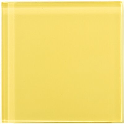 Lucente 4 x 4 Glass Tile in Sunflower
