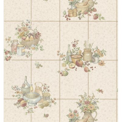 Brewster Home Fashions Kitchen and Bath Resource II Raised Tile Wallpaper