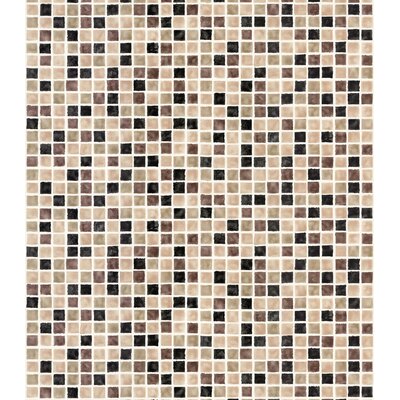 Brewster Home Fashions Destinations by the Shore Mini Mosaic Tile Wallpaper in Caf