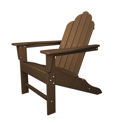Poly-Wood Long Island Adirondack Chair in Teak