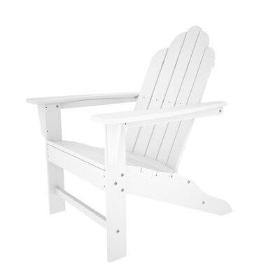 Poly-Wood Long Island Adirondack Chair in White