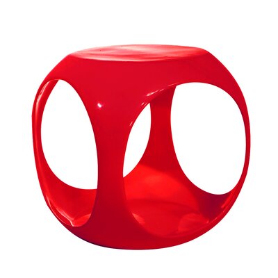 Ave Six Slick Cube Table Red