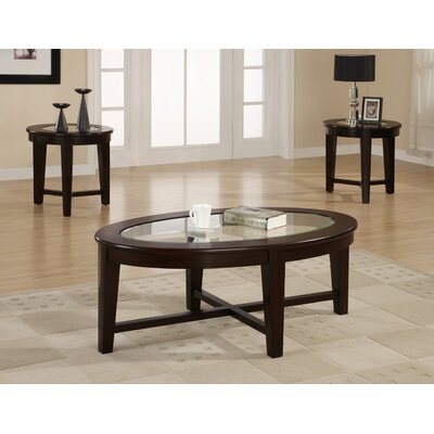 Coaster 3 Piece Occasional Table Sets Table Set w/ Tempered Glass