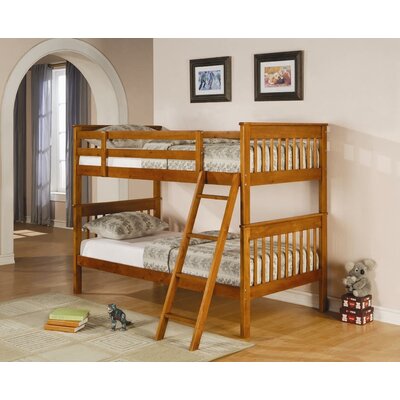 Twin  Twin Bunk  on Wildon Home Windham Twin Over Twin Bunk Bed