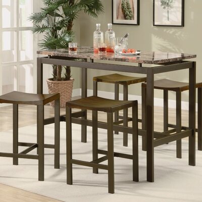 Wildon Home Freedom 5 Piece Counter Height Dining Set
