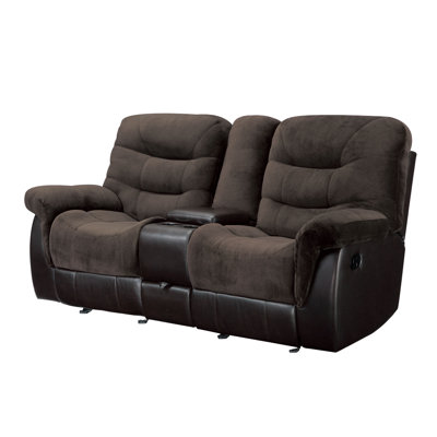 Michelle Double Reclining Gliding Loveseat - Color: Chocolate