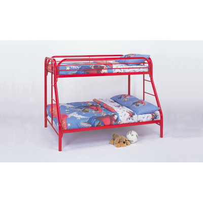Falls City Twin/Full Bunk Bed in Red