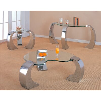 Clayton 55 Coffee Table in Chrome