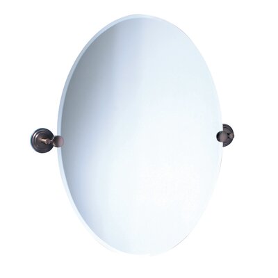 Gatco 4922 Marina Bronze Large Tilting Oval Mirror