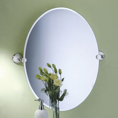 Gatco 4961 Franciscan Chrome Large Tilting Oval Mirror