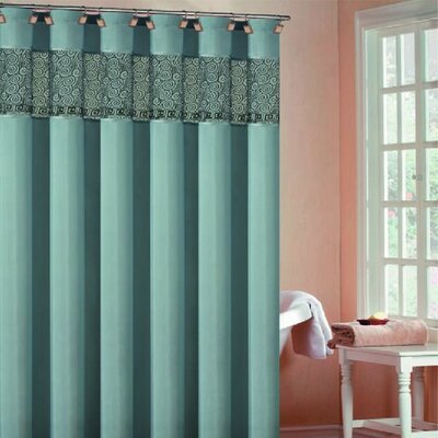 DR International Rania Shower Curtain in Brown / Black | Wayfair