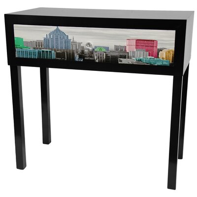 Oriental Furniture Decorative Storage Black Lacquer Rectangular Console and Sofa Table CAN-CAB5-NY