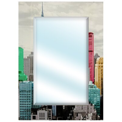 Discount Furniture  York City on Oriental Furniture Colorful New York City Wall Mirror
