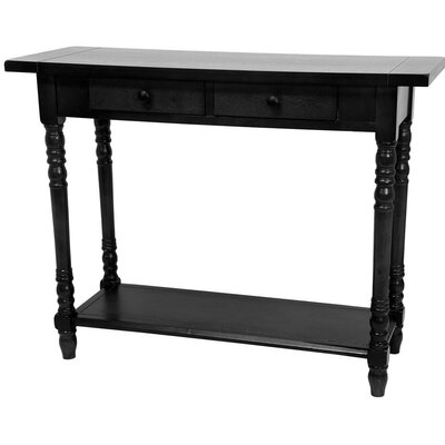 Oriental Furniture Classic Design Black Rectangular Console and Sofa Table XA-TABLE4-BLK