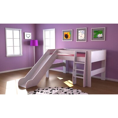 Midsleeper Loft Bed with Slide Bedroom Collection