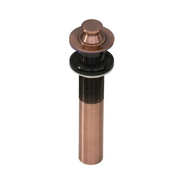 Thompson Traders TDL15-AC Antique Copper Lift and Turn Drain for Bathroom Sinks TDL15