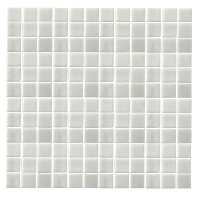 Monoz M-Pearlecent 1 x 1 Recycled Glass Mosaic in White