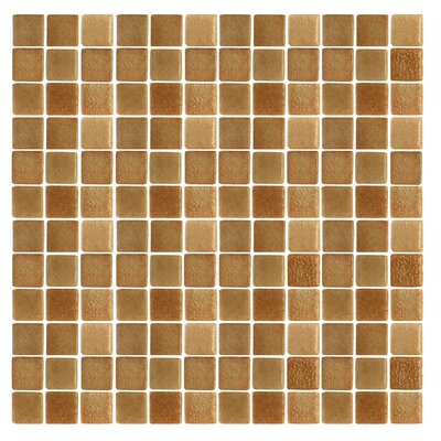 Spongez S-Brown 1 x 1 Recycled Glass Mosaic in Brown