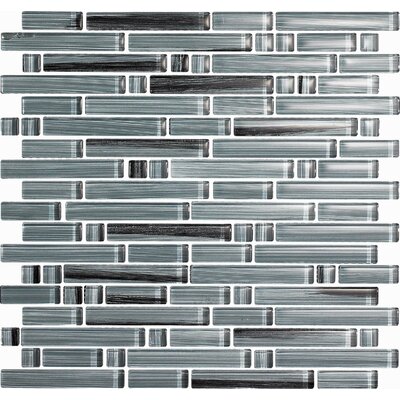 EPOCH Brushstrokes Peltro-1505-S Strips Mosaic Glass Mesh Mounted - 4 in. x 4 in. Tile Sample