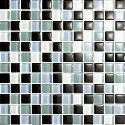 Color Blends Joven 1 x 1 Glossy Glass Mosaic in Multi
