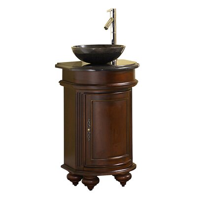 24 Round Vanity without Top Finish: Distressed Cherry