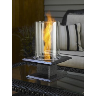 Allure Silver Vein Table Top Fireplace