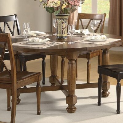 Riverside Furniture Delcastle 5 Piece Convertible Height Dining Table Set in Antique Irish Pine and Aged Black