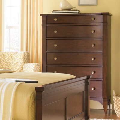 Hooker Furniture Abbott Place Six-Drawer Chest in Warm Cherry Finish