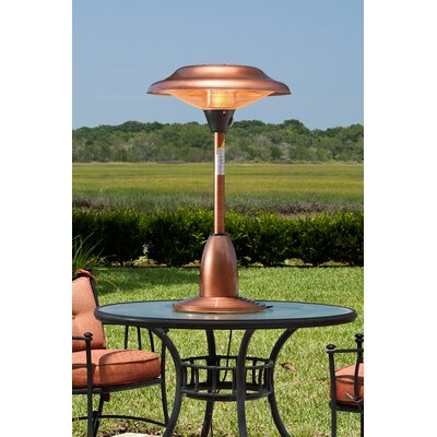 Table Top Round Halogen Patio Heater in Copper