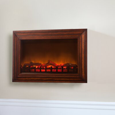 Well Traveled Living 60948 Wood Wall Mounted Electric Fireplace