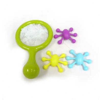 Boon Water Bugs Floating Bath Toys with Net - Multicolor Green