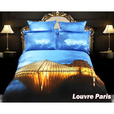 Dolce Mela Louvre Paris 6 Piece King Bed In A Bag