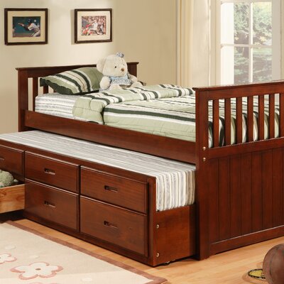 Twin Captain Bed in Cherry