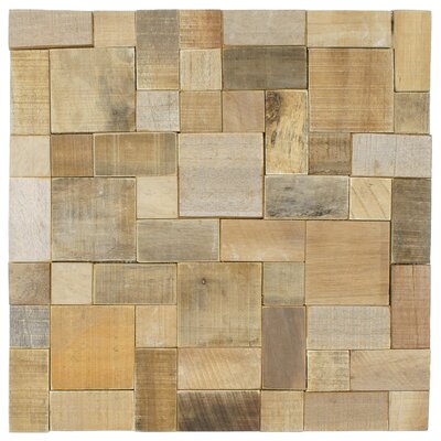 Tropical 15-3/4 x 15-3/4 Wood Versailles Wall Tile