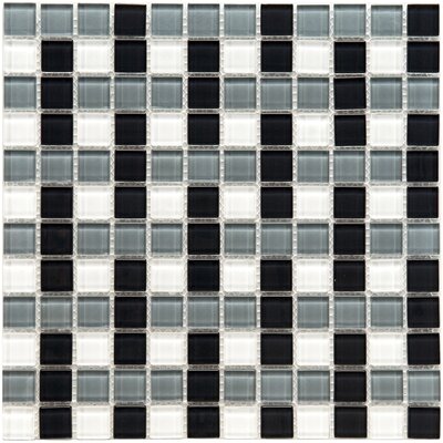 Ambit 11-3/4 x 11-3/4 Basket Monochrome Glass Mosaic Wall Tile