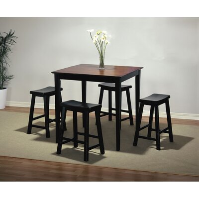 Powell Antique Black 5 Piece Counter Height Dining Table Set Best Price