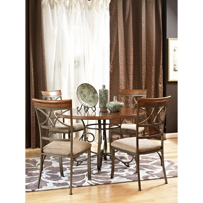 Powell Cafe Hamilton 5 Piece Dining Set in Matte Pewter and Bronze Best Price