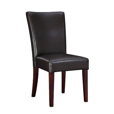 Powell Classic Seating Bonded Leather Parsons Chair in Brown Best Price