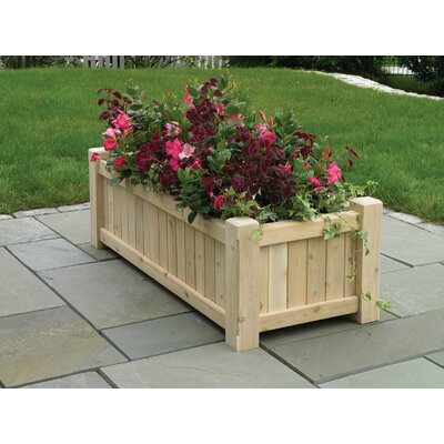 Lazy Hill Farm Rectangle Standard Planter Color: Natural, Size: Small