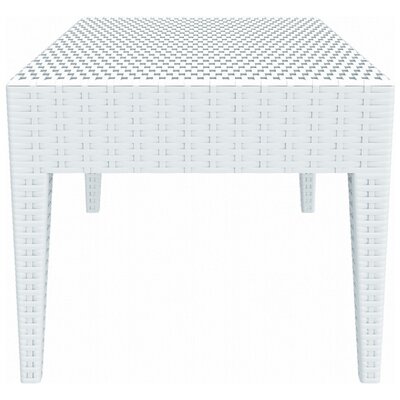 Compamia ISP858-WH Miami Square Resin Side Table - White