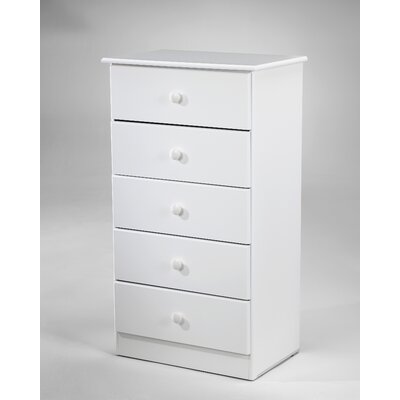 Special Five Drawer Chest Finish: White