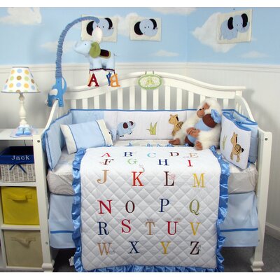 Baby  Crib Bedding Sports on Piece A Z Alphabet Baby Boy Crib Nursery Bedding Set   Boyalphabet