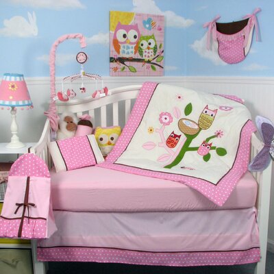 Owl Tree Party Baby 14 Piece Crib Nursery Bedding Set